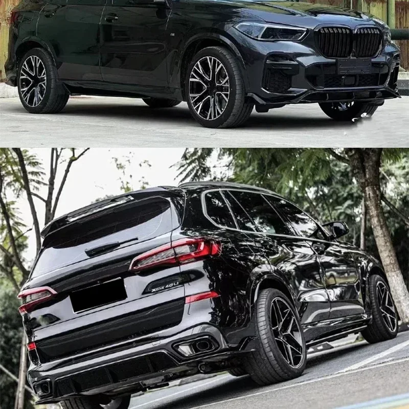 New！ For BMW x 5 G05 Black Warrior MP Sport with front lip rear lip top wing rear wing and stick side skirt 2019 2020 2021 2022