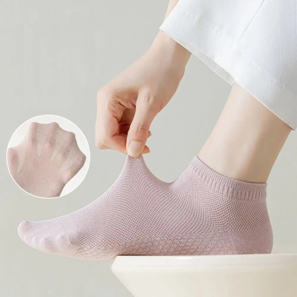 

New Cotton Low-cut Yoga Socks Soft Breathable Sports Short Socks High Stretchable Anti-slip Running Socks Women