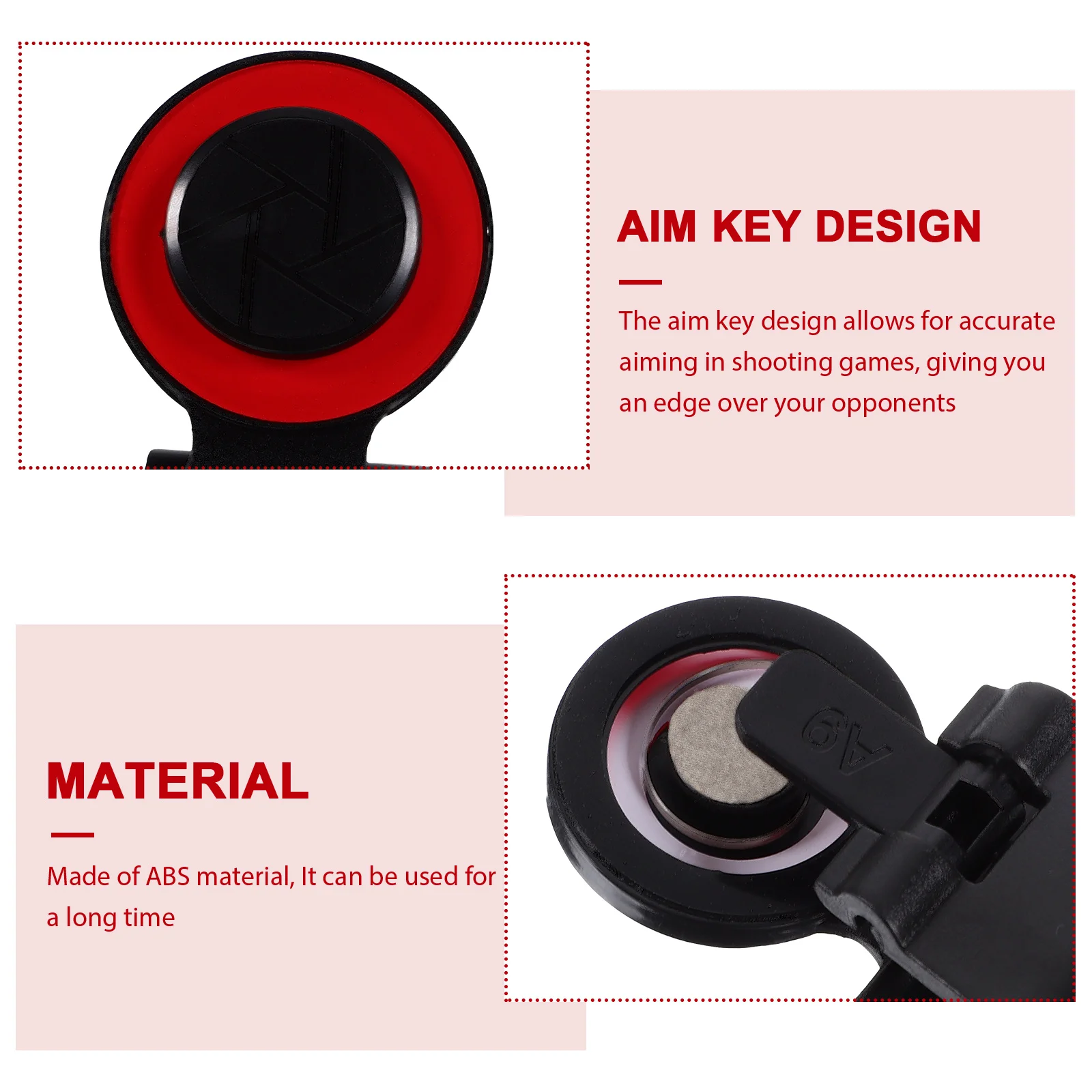 

Phone Game Controller Joystick Aiming Key Comfort Grip Precise Movements Immersive Gaming Experience Mobile Game Accessories