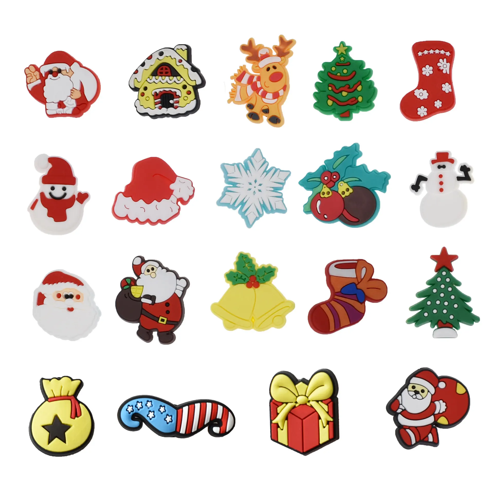 

1pcs Christmas initiative Garden Buckle Decorations Fit Croc Jibz Charm Party Present