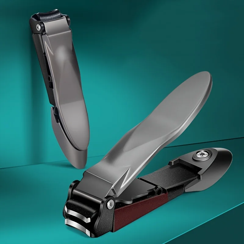 

Stainless Steel Nail Clippers - Anti-Splash, Precision Fingernail & Toenail Cutter with Bionics Design for Manicure and Pedicure