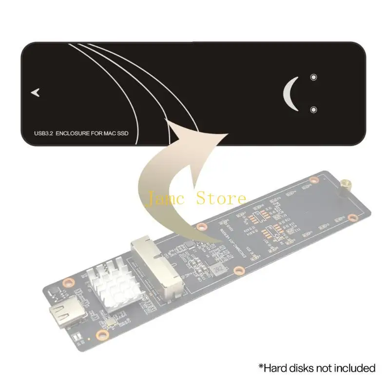 

LX0B Универсальный адаптер для твердотельных накопителей Air 2013-2017, портативный SSD-накопитель USB Type C 3,2, 10 Гбит/с