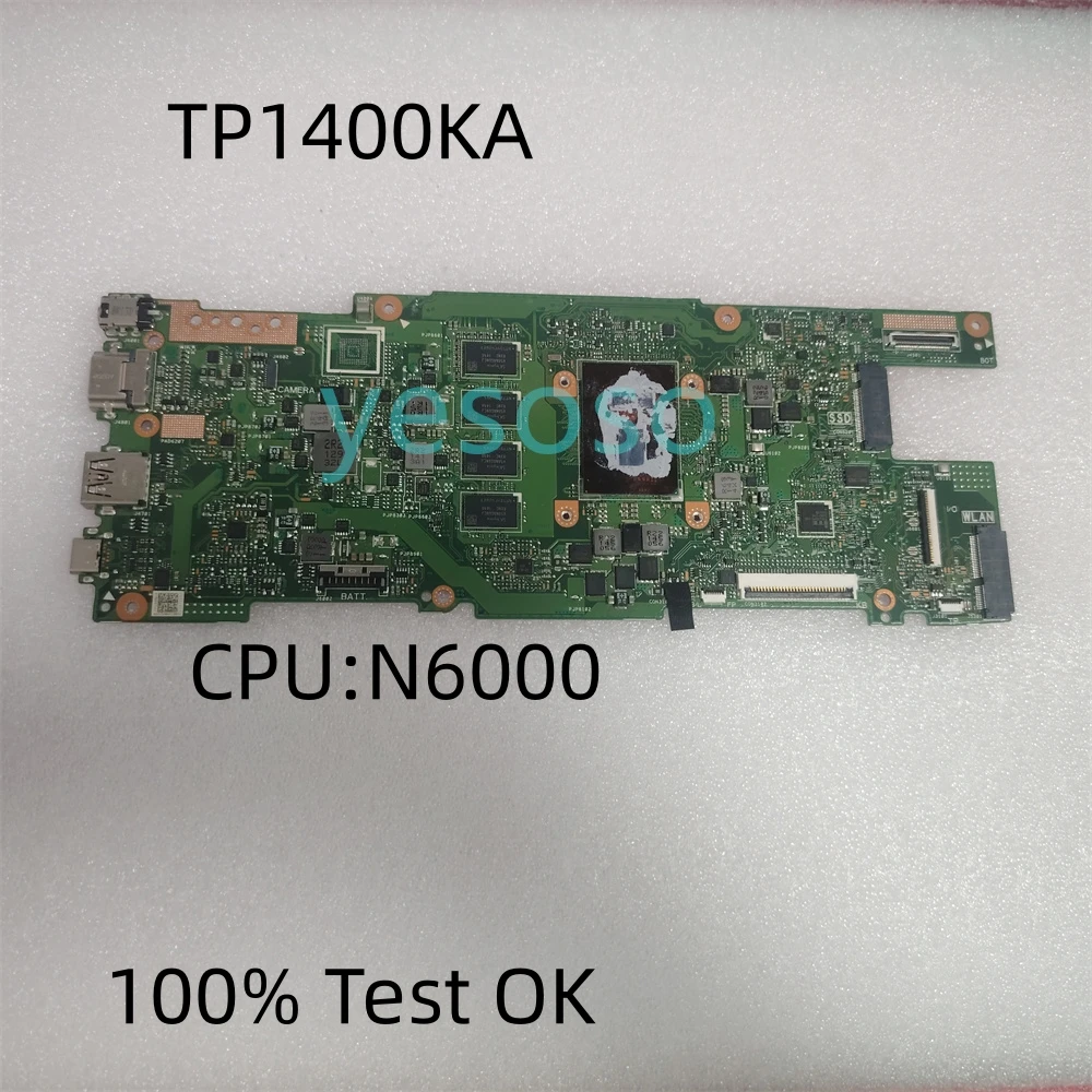 

TP1400KA Mainboard For ASUS Vivobook Go 14 Flip TP1401KA J1400KA J1401KA TP1400K TP1401K Laptop Motherboard N6000 8GB-RAM Tested