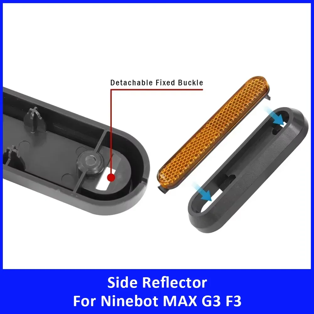 For Segway Ninebot MAX G3/F3 Rear Fork Cover Electric Scooter Accessories Wheel Hub Reflective Safety Protect Shell