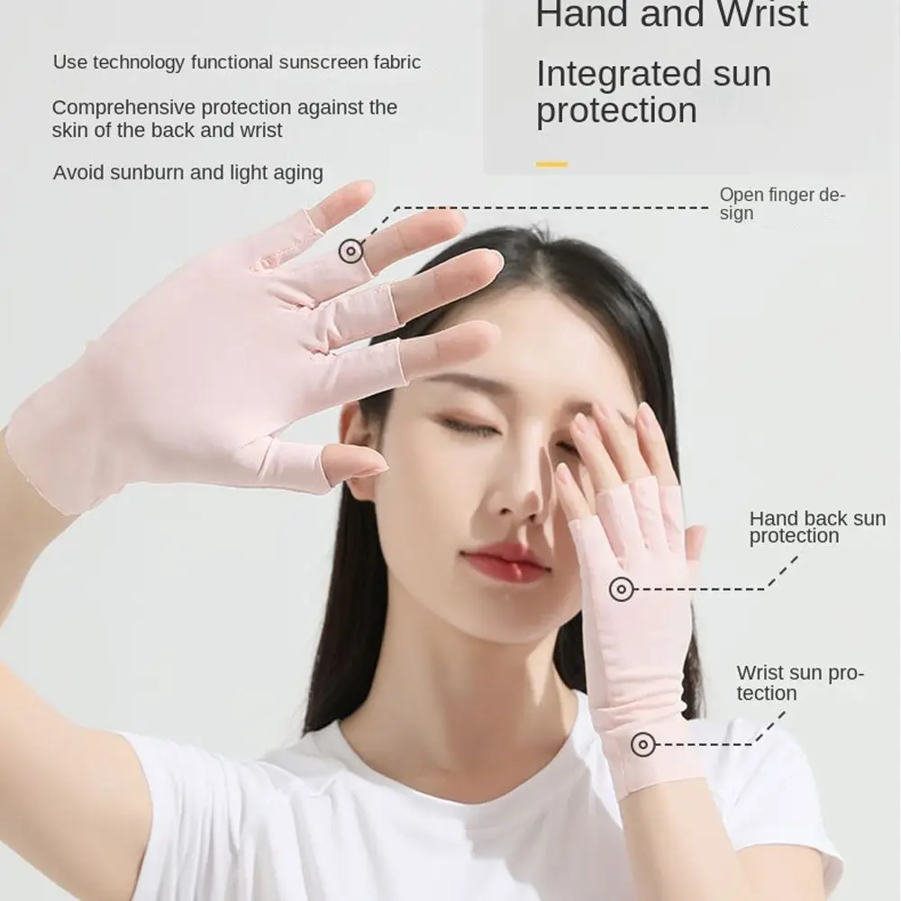 Protect Finger Skin Sunscreen Gloves Nail Uv Protection Led Lamp Nail Painting Gloves Anti -Uv Rays Radiation Proof