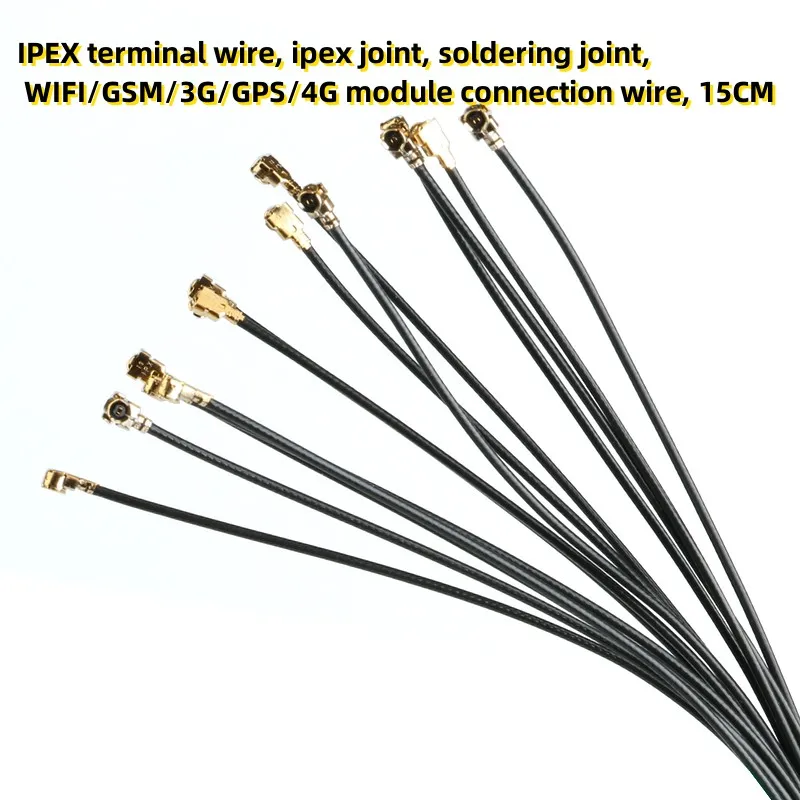 10pcs IPEX terminal wire, ipex joint, soldering joint, WIFI/GSM/3G/GPS/4G module connection wire, 15CM