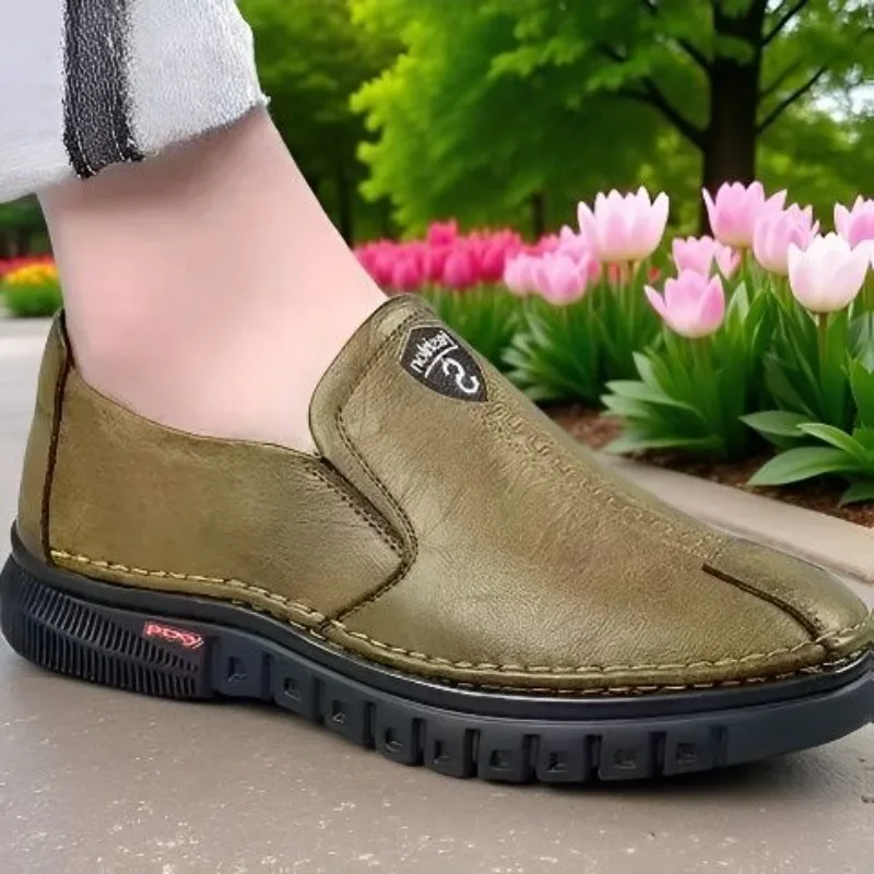 non-slip and wear-resistant, simple and atmospheric, fashionable and casual, lazy one-pedal, Doudou shoes, daily outdoor shoes