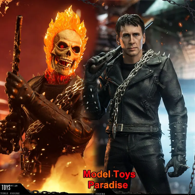 PRESENT TOYS PT-sp59 1/6 Collectible Men Soldier Ghost Rider Super Hero Skeleton Knight Full Set 12inch Action Figure Model Gift