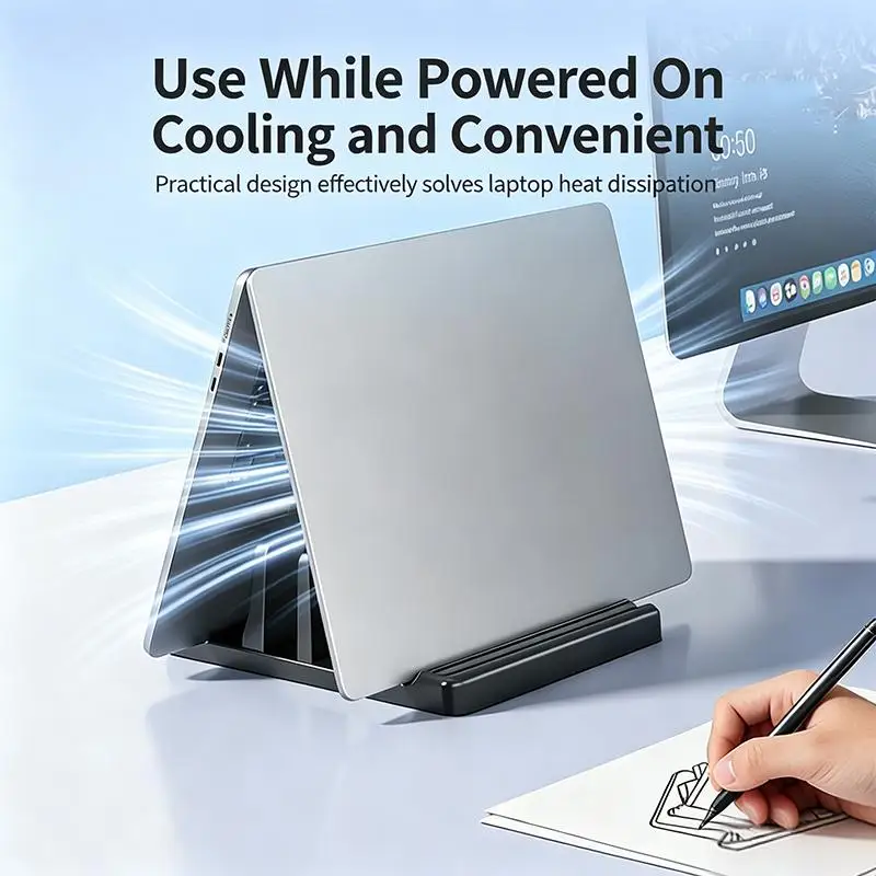 Vertical Laptop Stand Thickness Adjustable Tablet Phone Desktop Laptop Stand Portable Adjustable Stand Office Desk Storage