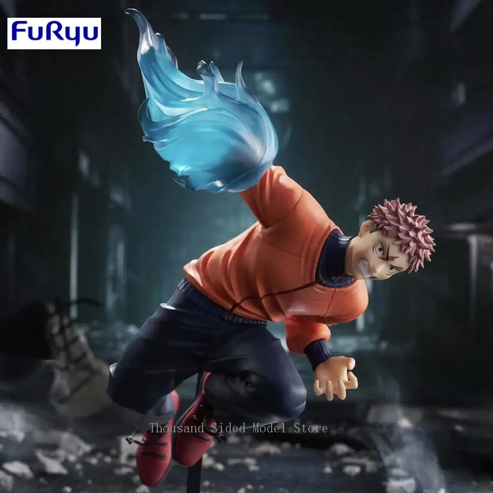 

Оригинальная фигурка FuRyu Trio-Try-iT Jujutsu Kaisen: Итадори Юдзи, аниме-фигурка из ПВХ, модель для декора, мультяшная настольная игрушка, коллекционный подарок