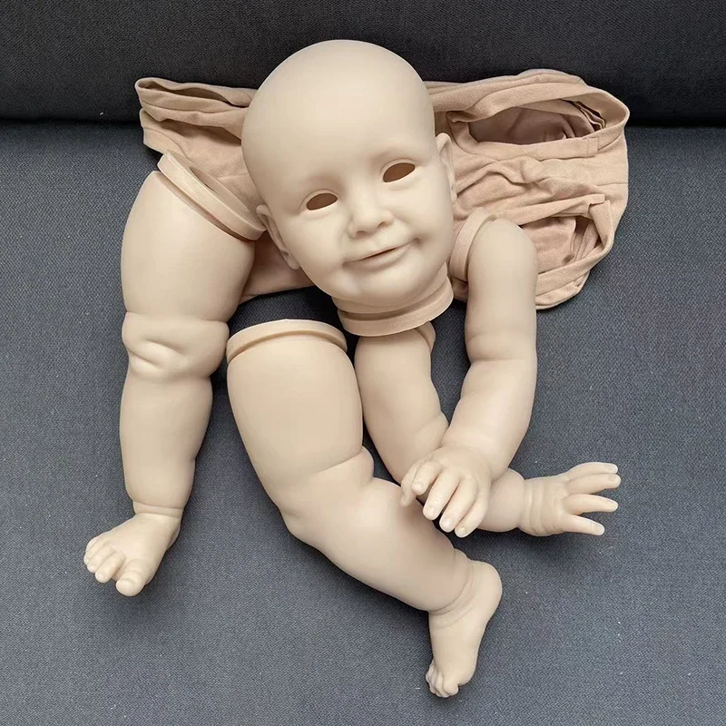 NPK 26inch Handicraft Enthusiast DIY Doll Kit Reborn ZOE Fresh Color Unpainted Doll Parts with Cloth Body and Eye