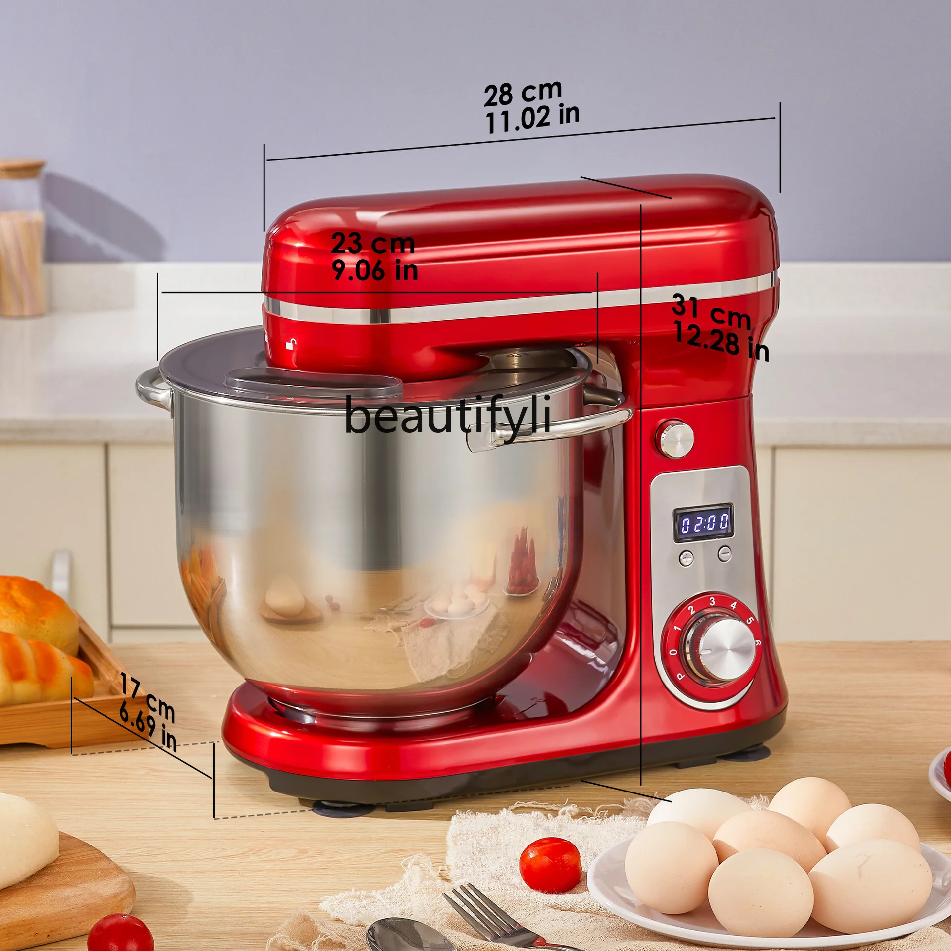 الأجهزة المنزلية سعة كبيرة عجّان خلاط العجين، خلاط خافق البيض #5