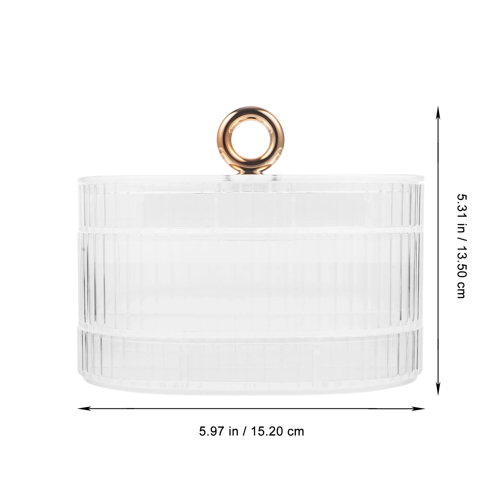 

Multifunctional Transparent Jewelry Box Compartment Organizer Small Earring Holder