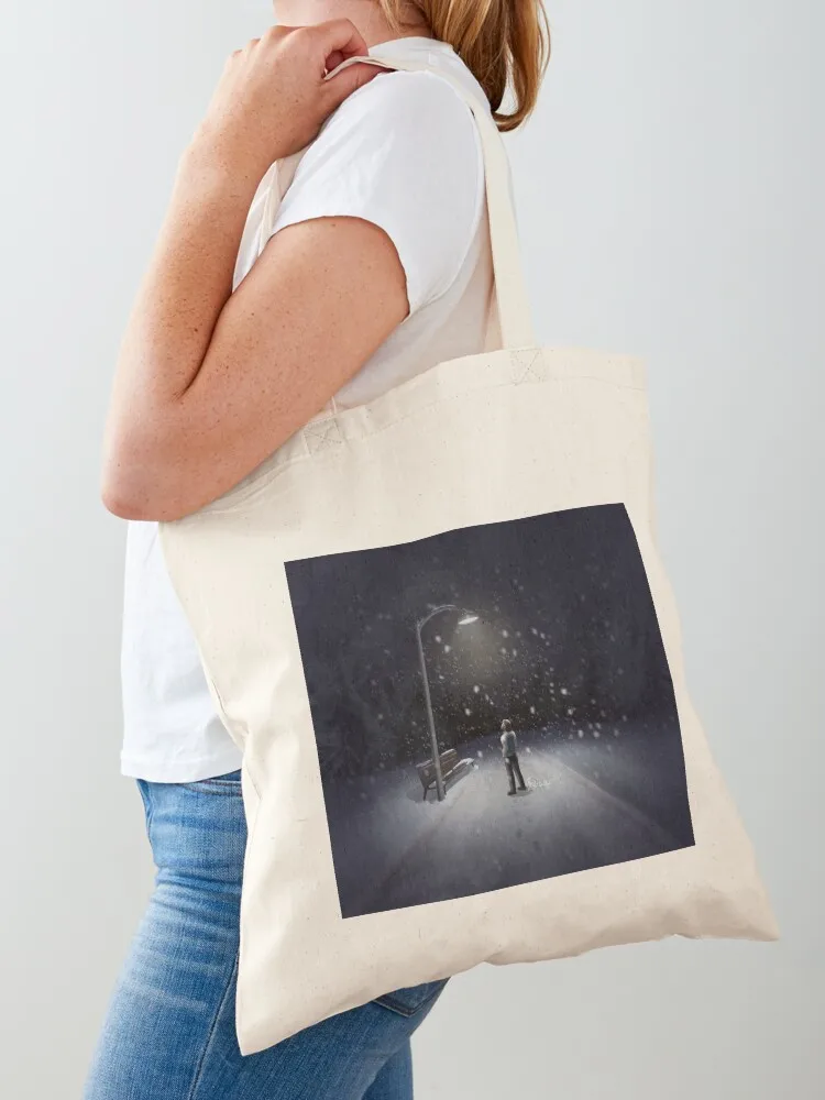 

Snowy Path Tote Bag personalized tote bag free delivery bags university shopper bag reusable shopping bags