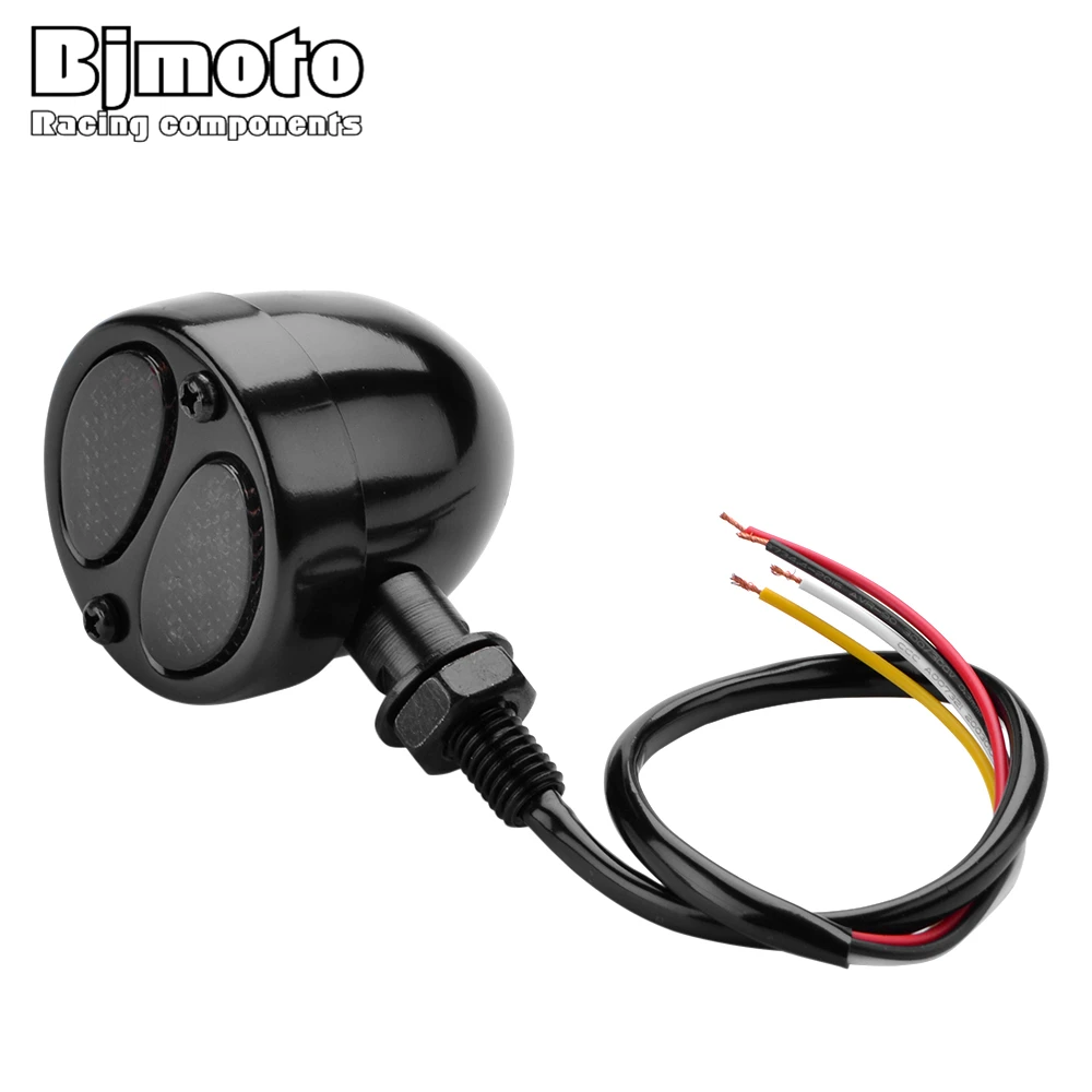 Motorcycle 3 in 1 Doule Colors beam 10MM LED Turn Signal Light Bullet Moto flashing Moto Led 12V For Harley Cruisers Custom Bike