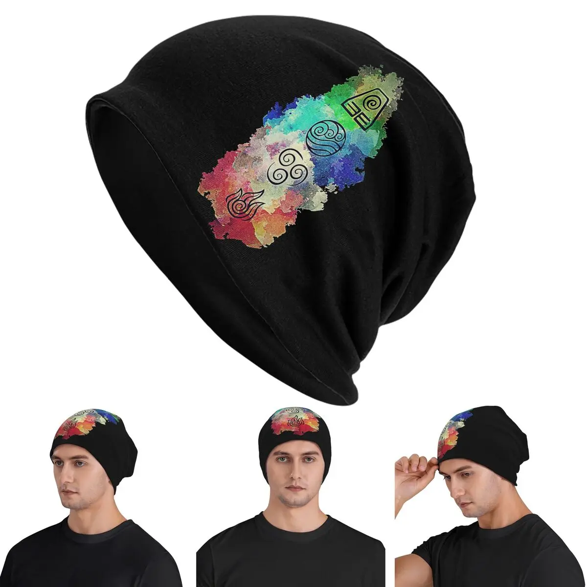 

Avatar The Last Airbender Skullies Beanies Hats Warm Autumn Winter Outdoor Cap Knitted Bonnet Caps for Unisex Adult