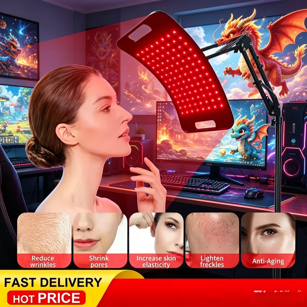 

Durable Aesthetic Red Light Lamp for Body Infrared Light Panel with Stand 660nm Red Light &850nm Near Infrared Light Device