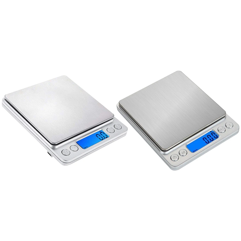 2kg/3kg/500g Gram Scale 0.1/0.01g Precision Food Meat Scale Accurate Weighting High Accuracy Gram Scale LCD Display for Home Use