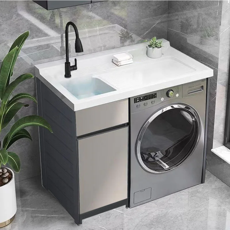 Floor Nordic Bathroom Cabinets Storage Minimalist Design Luxury Bathroom Cabinets Modern Villa Home Furniture Gabinetti Lsxyg