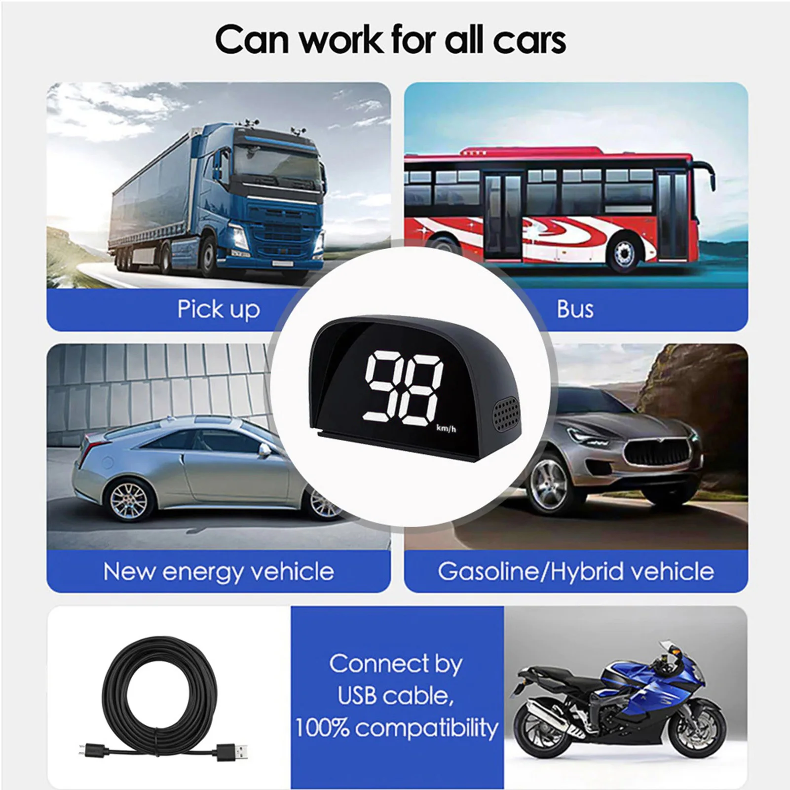 Car Global Position System Speedometer Car Global Position System Speedometer Digital Display Speed Meter Car HeadUp Display