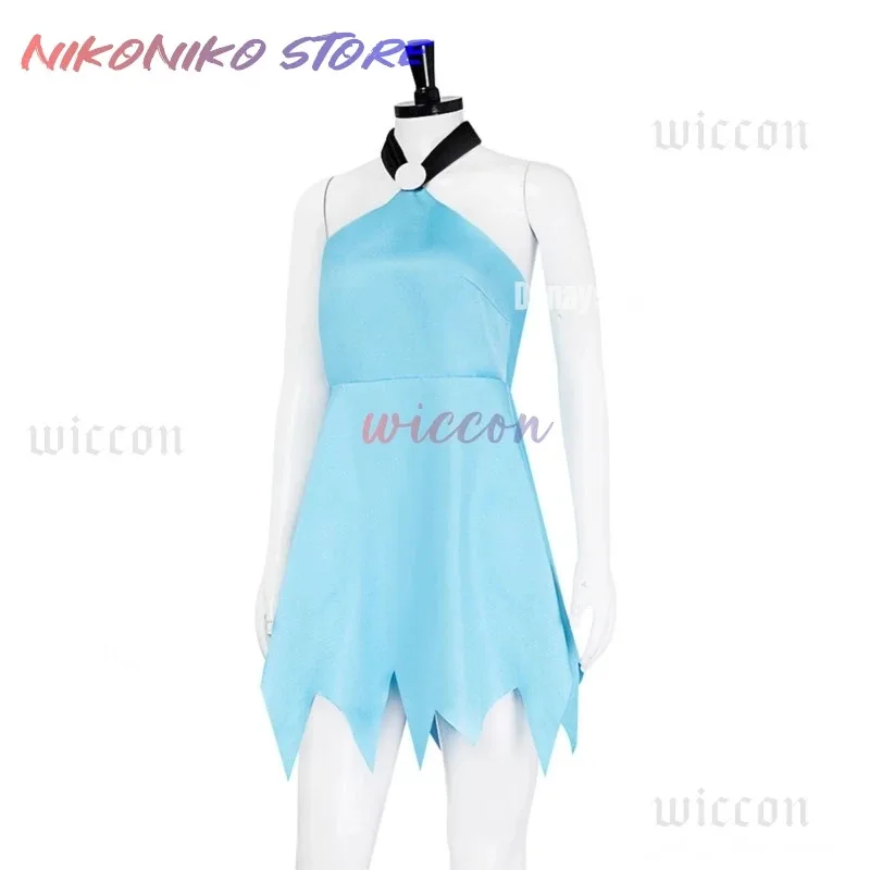 Kostum Cosplay Betty Rubble Wanita Kostum Dewasa Flintstone Kostum Wanita Flintstone Betty Kostum Pesta Kostum Manusia Gua