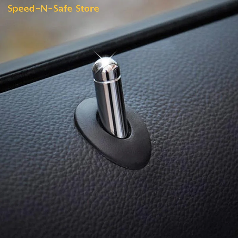 Car Door Lock Stick Pin Cap Trim For Cruze Trax Malibu For Car Modification Aluminum Alloy Electroplated Door Handle