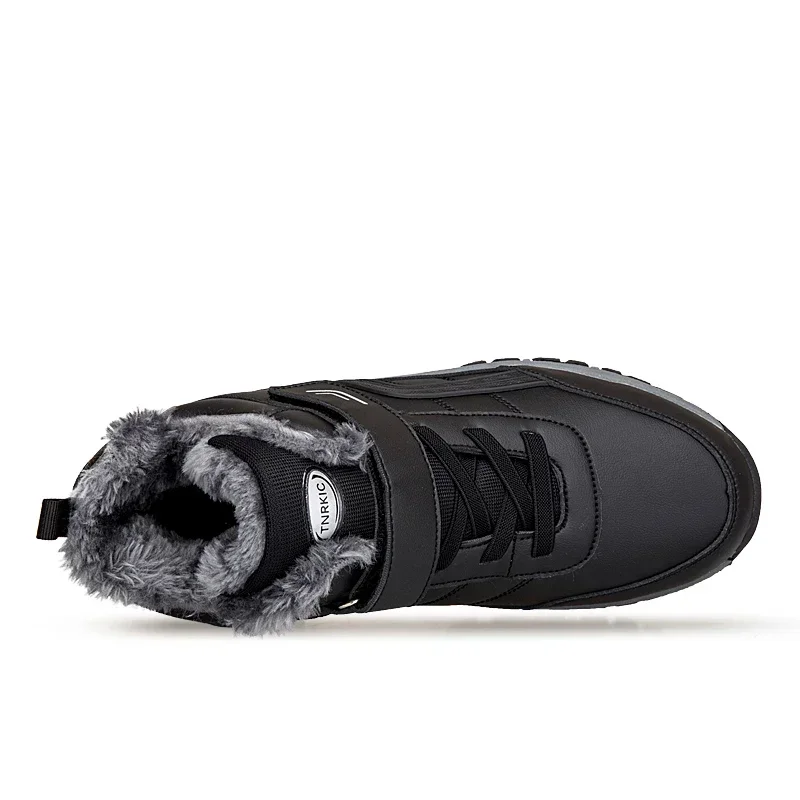 أحذية الشتاء للرجال جديد مقاوم للماء بولي Leather جلد دافئ الثلوج حذاء من الجلد في الهواء الطلق الدافئة أفخم عدم الانزلاق العمل عالية الجودة حذاء كاجوال #4