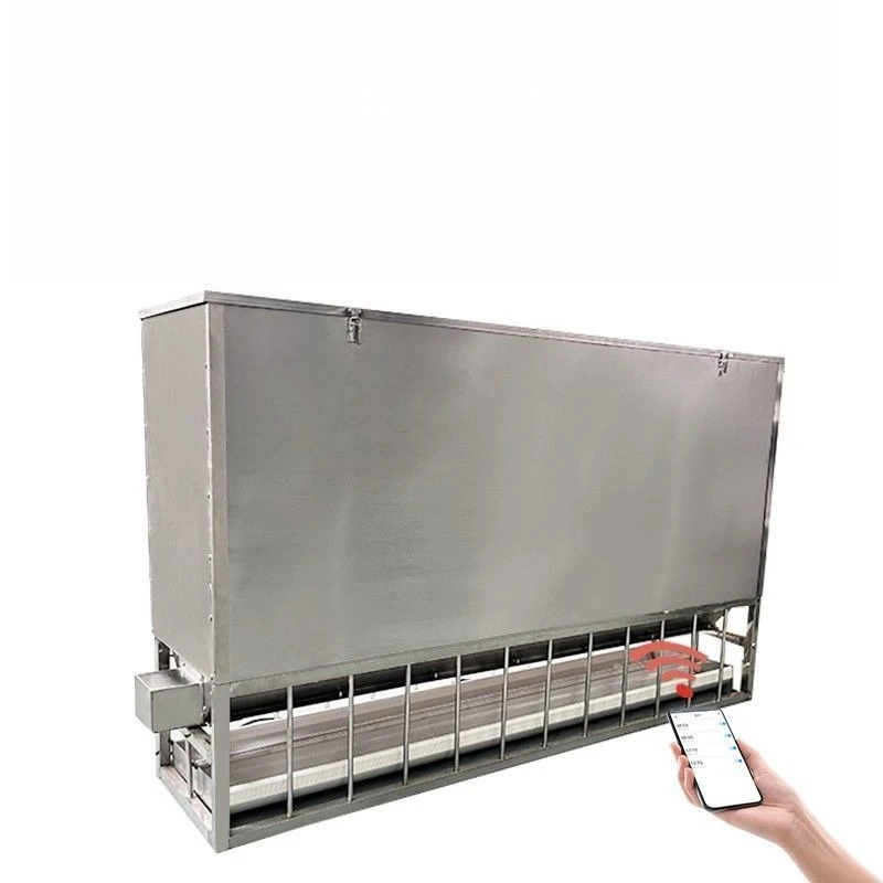 Automatic regular feeding chicken and poultry trough equipment Remote feeding machine Lazy artifact