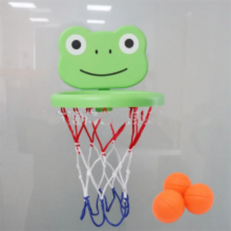 Bathroom basketball, water play, suction cup, cartoon basketball frame, indoor mini shooting, baby, children's bath toy