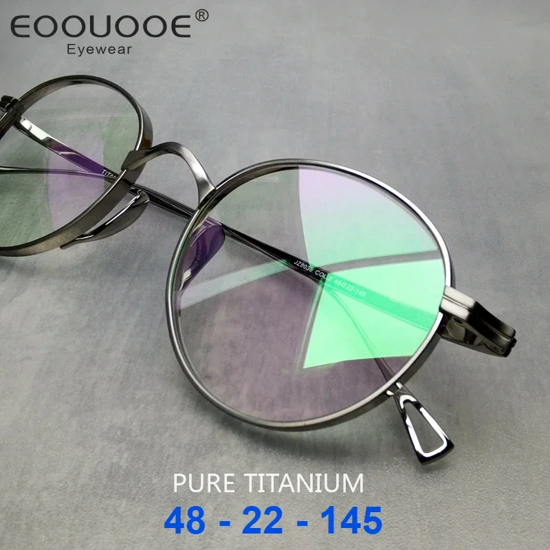 Japanese Handmade Titanium Ultralight Glasses Frame KMN113 Retro Oval Round Men Women High Quality Designer Eyeglasses Frames