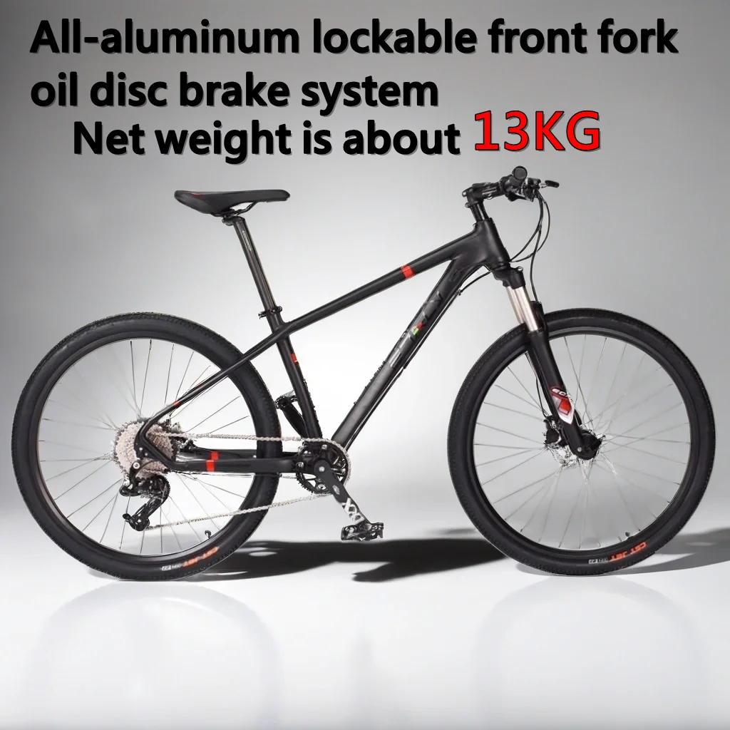 

29/27.5 inches Mountain Bike shock absorption MTB variable speed lockable front fork gravel bike oil disc brake gravel Bicycle