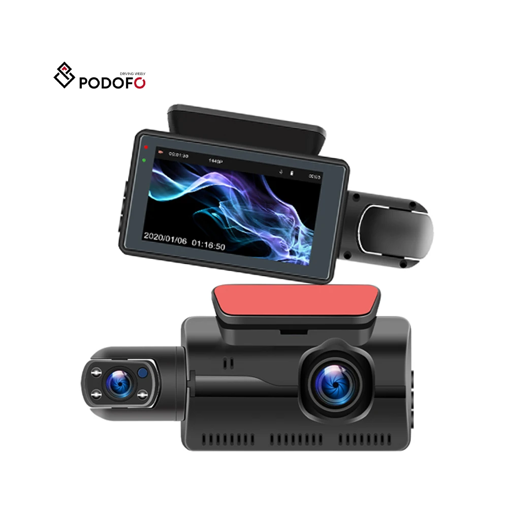 

3.0" Dash Cam Car Driving Recorder Front & Interior Dual Lens Camera DVR Car Parking Reversing Driving Night Vision