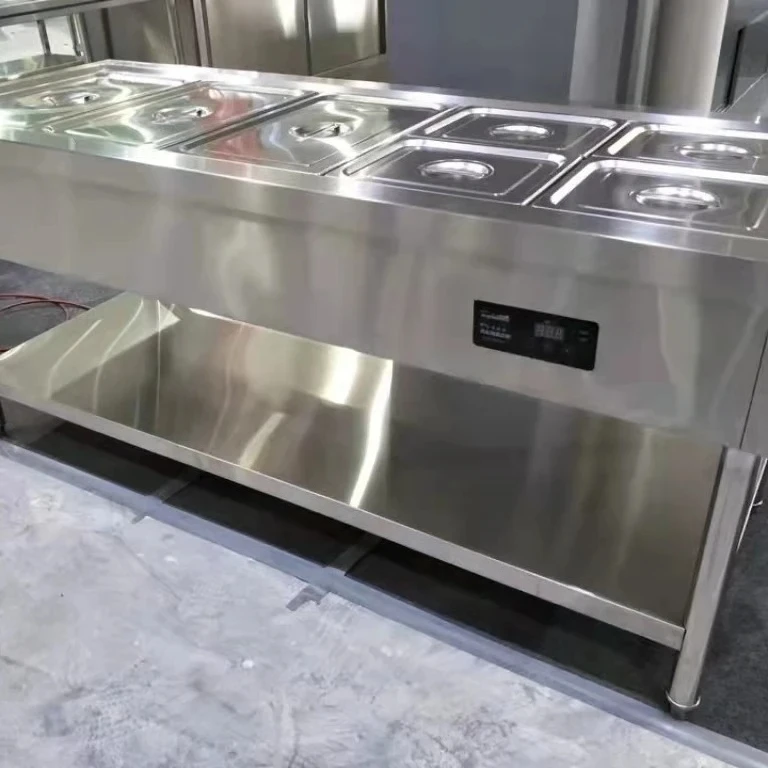 

Good Standard Hot Sale/high Quality Fast Food Electric Food Warmer Display Bain Marie Buffet Food Warmer