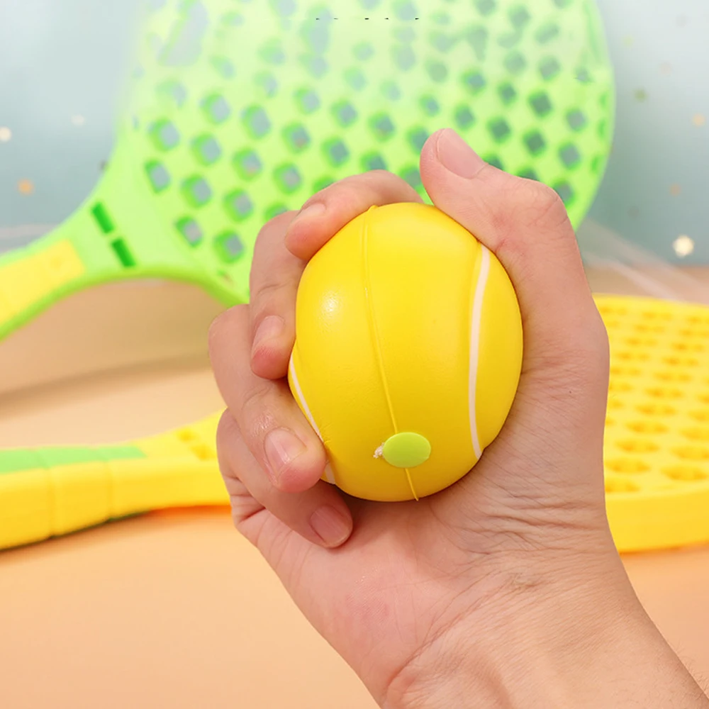 Outdoor Games Children Sports Toys Portable Solo Tennis Training Set Self Tennis Practice Training Tool for Adults Kids Beginner