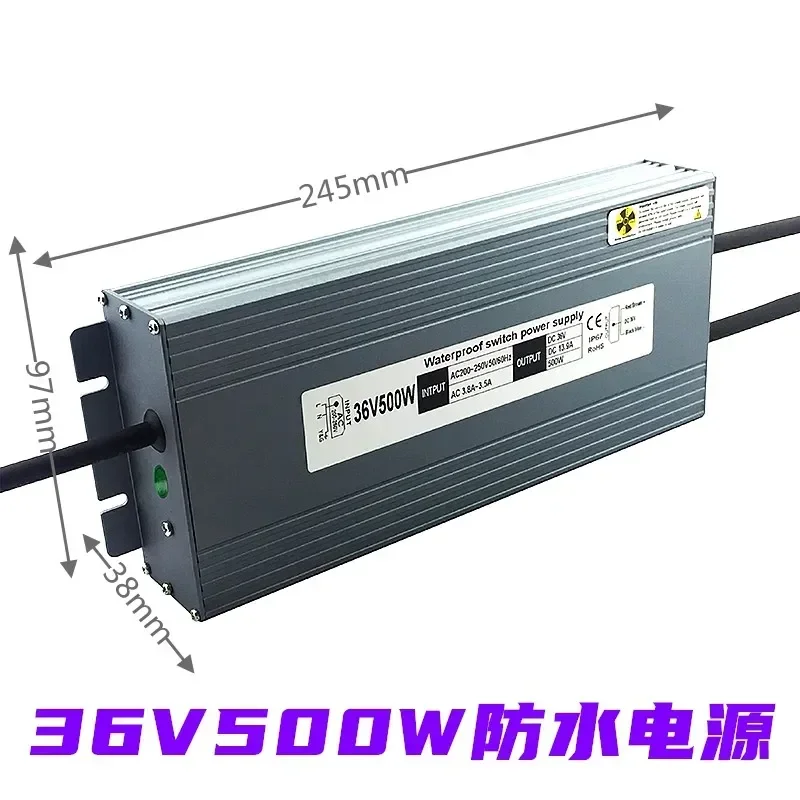 36V 500W Waterproof LE D Switching Power Supply, Outdoor Lighting Constant Voltage Driver for Landscape Project