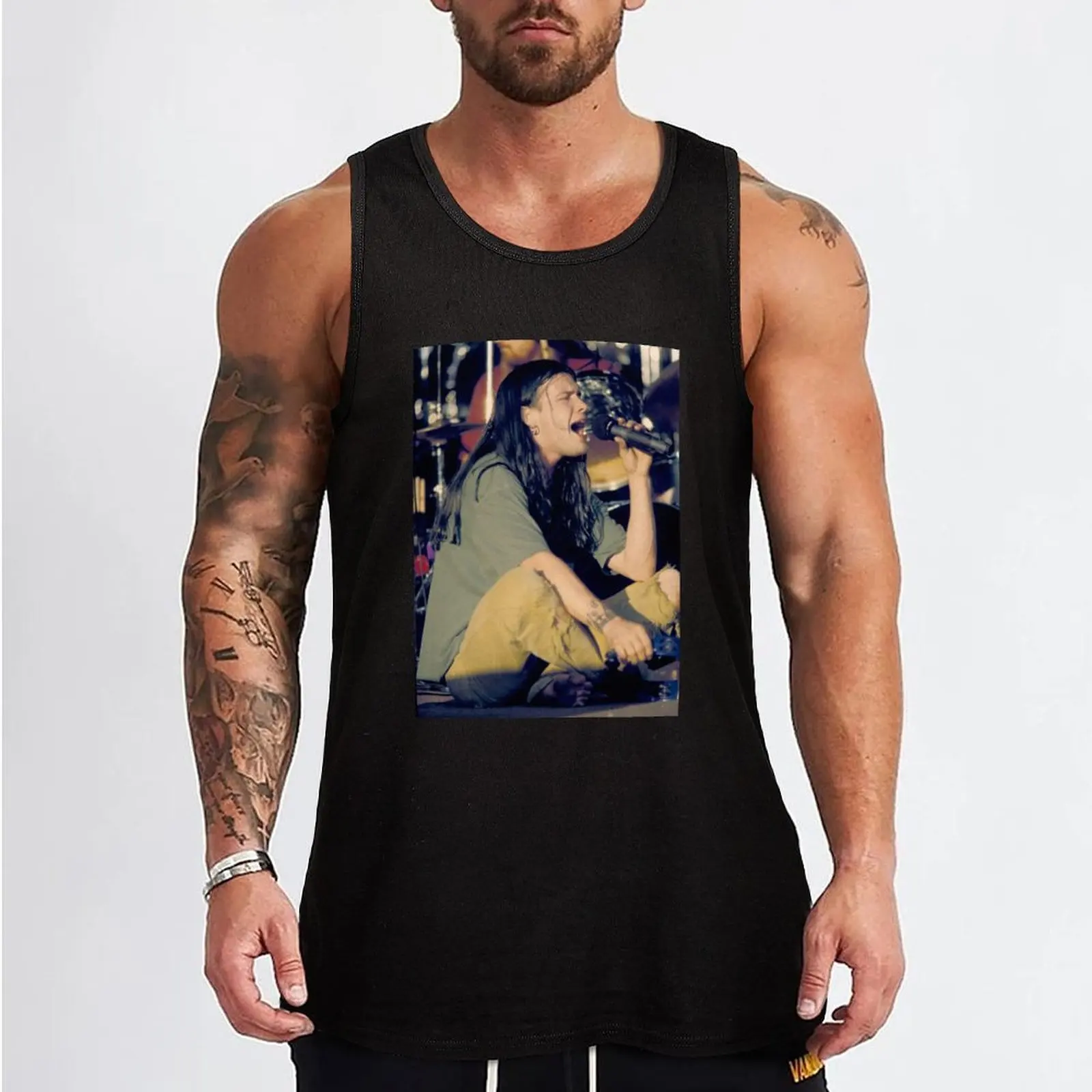 Shannon Hoon Blind Melon Photograph Tank Top Sleeveless men Men's gym t-shirts Top summer