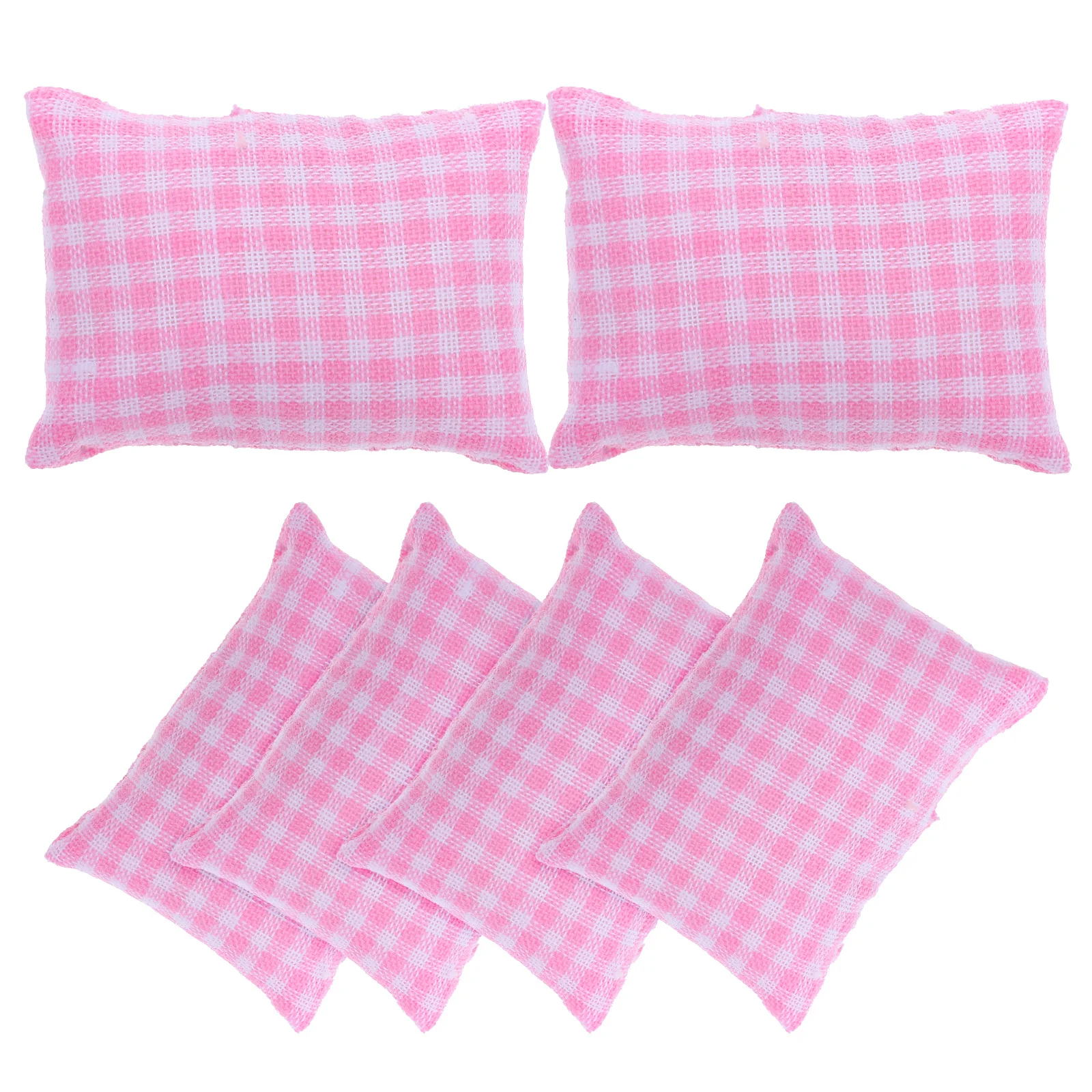 

6 Pcs Dollhouse Pillow Couch Throw Pillows Miniatures Modern Furniture Decorate