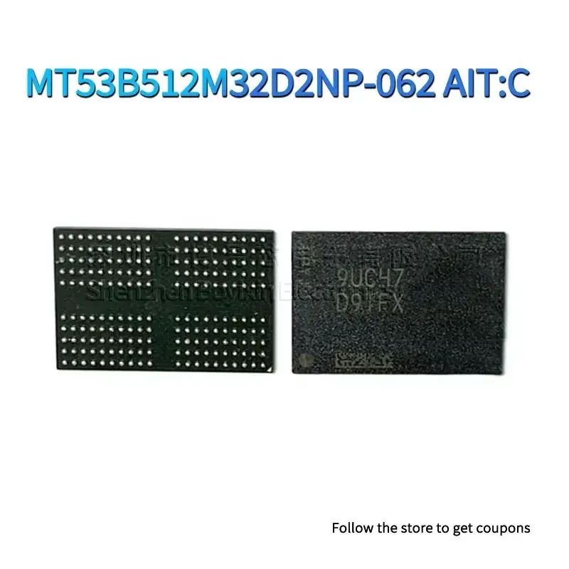 

1PCS NEW MT53B512M32D2NP-062 AIT:C Standard quality D9TFX
