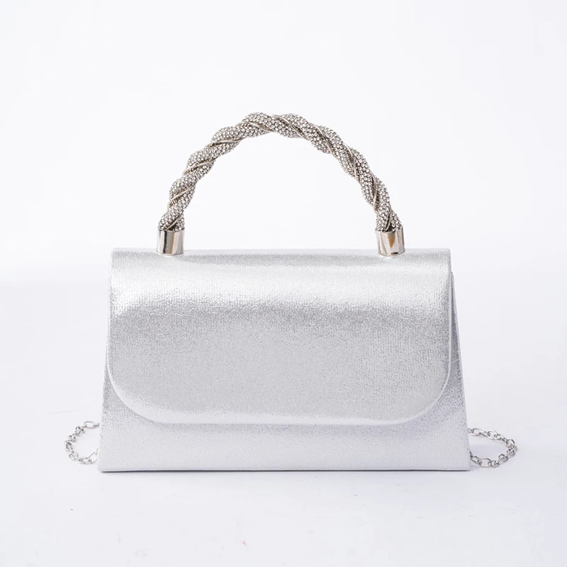 

Geometric Luxury Evening Bag Crossbody Featuring Banquet Clutch Featuring Shiny Rhinestones PU Women Party Wedding Dress Pouch