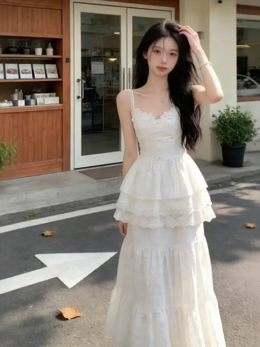 

Gentle Style Beachy Two-Piece Set Soft Strap Dress Half Skirt Spring 2026 Fashion Women's Clothing Breathable Medium Thickness