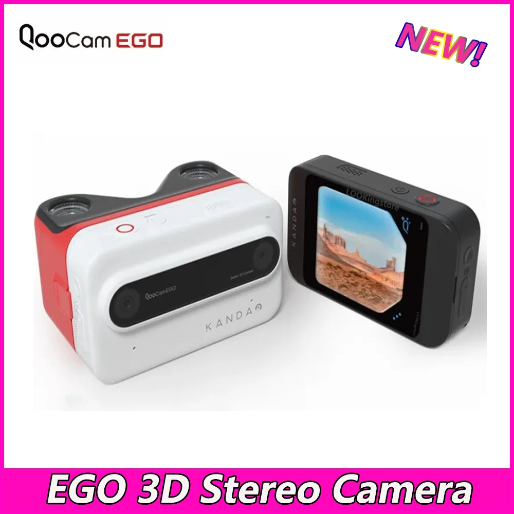 

Kandao QooCam EGO 3D Stereo Camera Snap and View Instant Waterproof Stereoscopic Image Display immersive