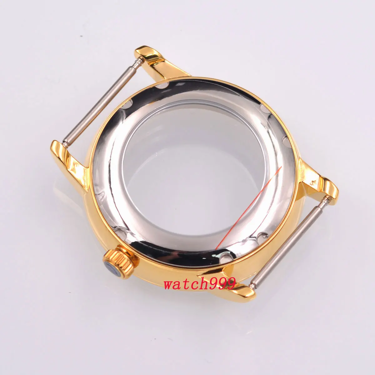 40mm Sapphire Crystal Watch Case Solid Steel ETA 2824 2836 Miyota 8215 821A Movement DG2813