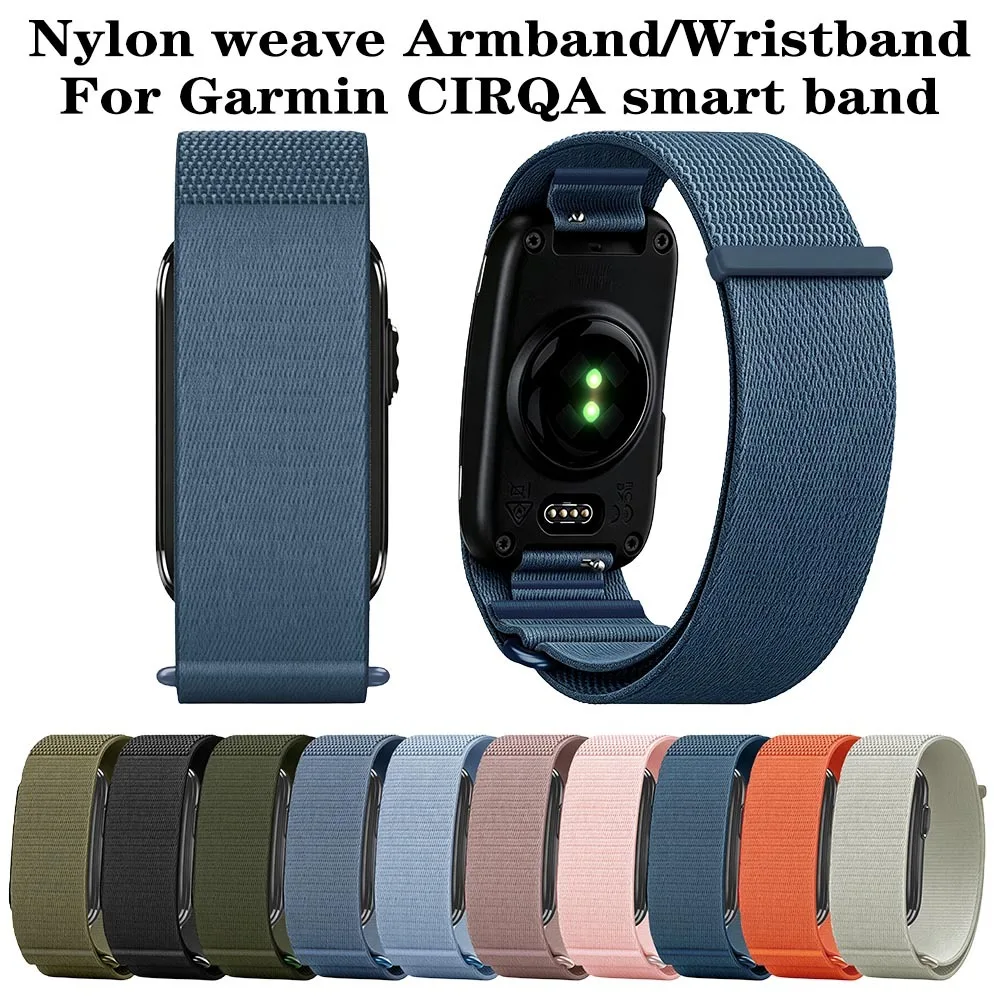 Nylon-Bizepsband für Garmin Cirqa Smart Band Armband, Verstellbares Ersatz-Armband/Handgelenksband, leicht für Cirqa Garmin Armband – Detail 6