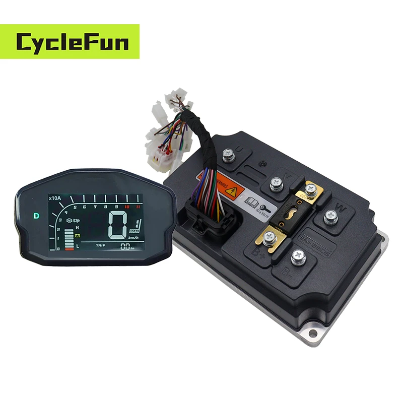 Votol EM-260s 72v 600a BLDC Motor Programmable Controller with DKD Display for PMSM Mid Drive Motor of Electric Motorcycle