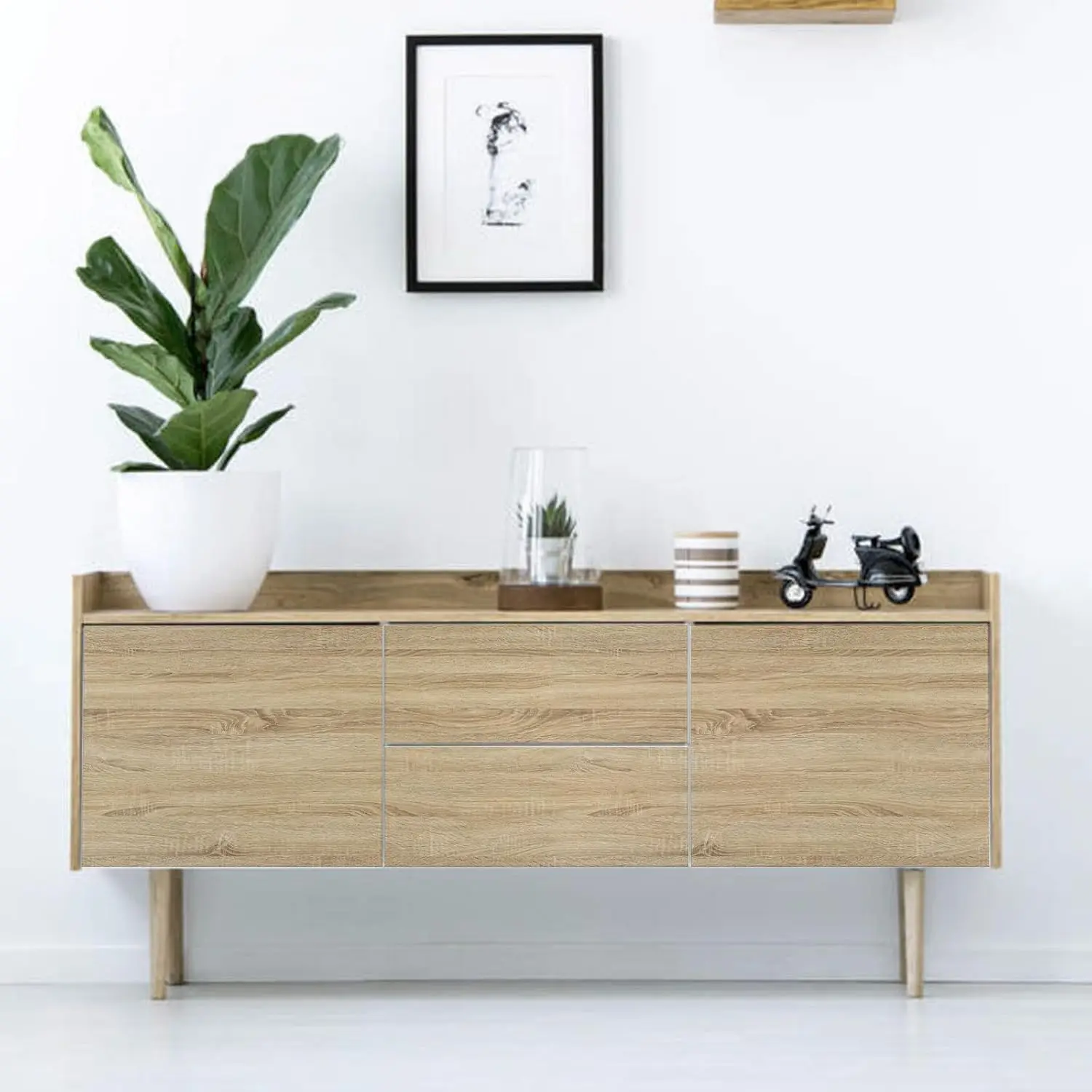 55cm Width Wood Grain PVC Wallpaper for Door Wardrobe Cupboard Table Furniture Waterproof Self Adhesive Stickers Home Decor Film