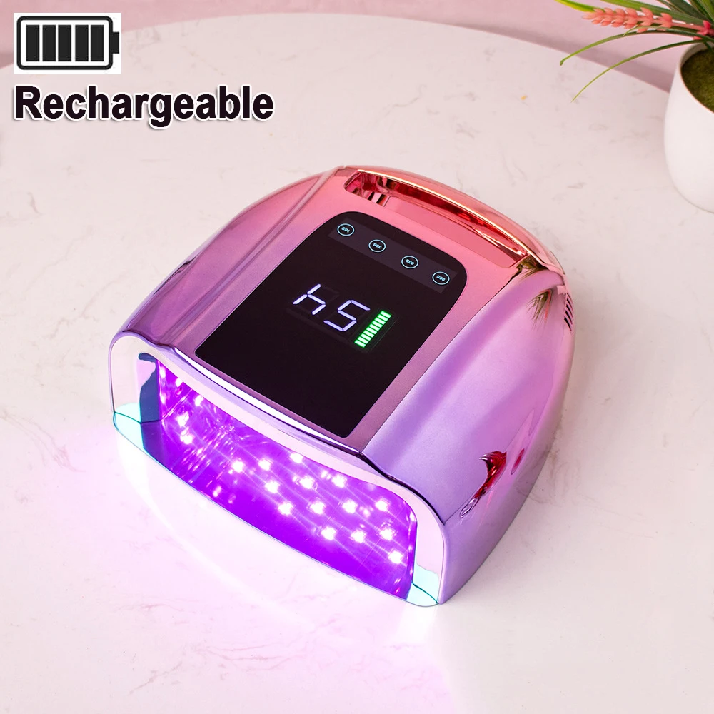 

96w UV LED Nail Lamp Wireless Cordless Manicure Lamp Rechargeable Nail Dryer Gel Polish Curing Lacquer Dryer UV Light for Nails