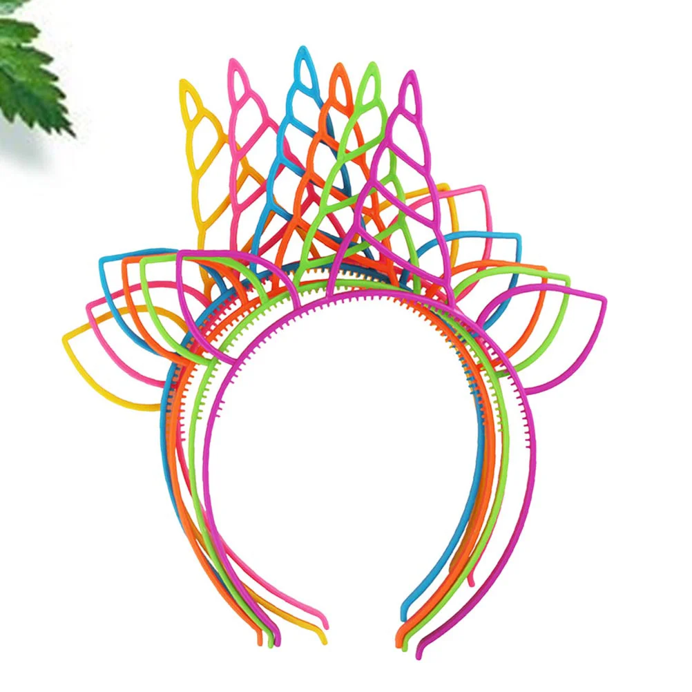 

6 Pcs Halloween Unicorn Headbands for Girls Kid Hair Hoop Child Kids Accessories