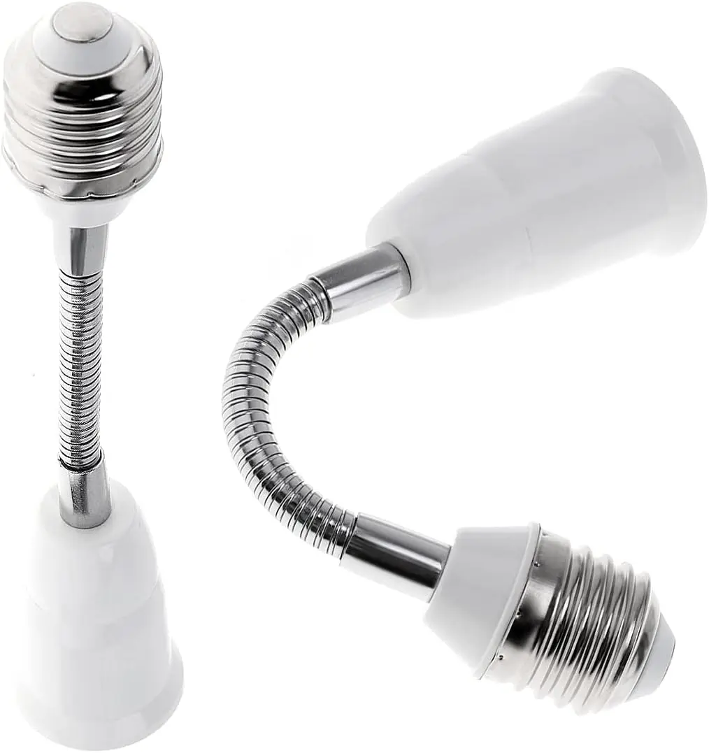 Base do conversor do suporte da lâmpada, E27, E27-E27, Conversor de parafuso, Extensão de mangueira, LED, Conversão universal