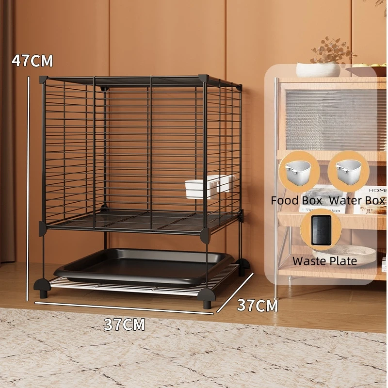 

Hyra 37*37*47cm Stainless Steel Bird Cage Bite And Scratch Resistant Multifunctional Parrot Cage Metal Bird Cage Without Wheel