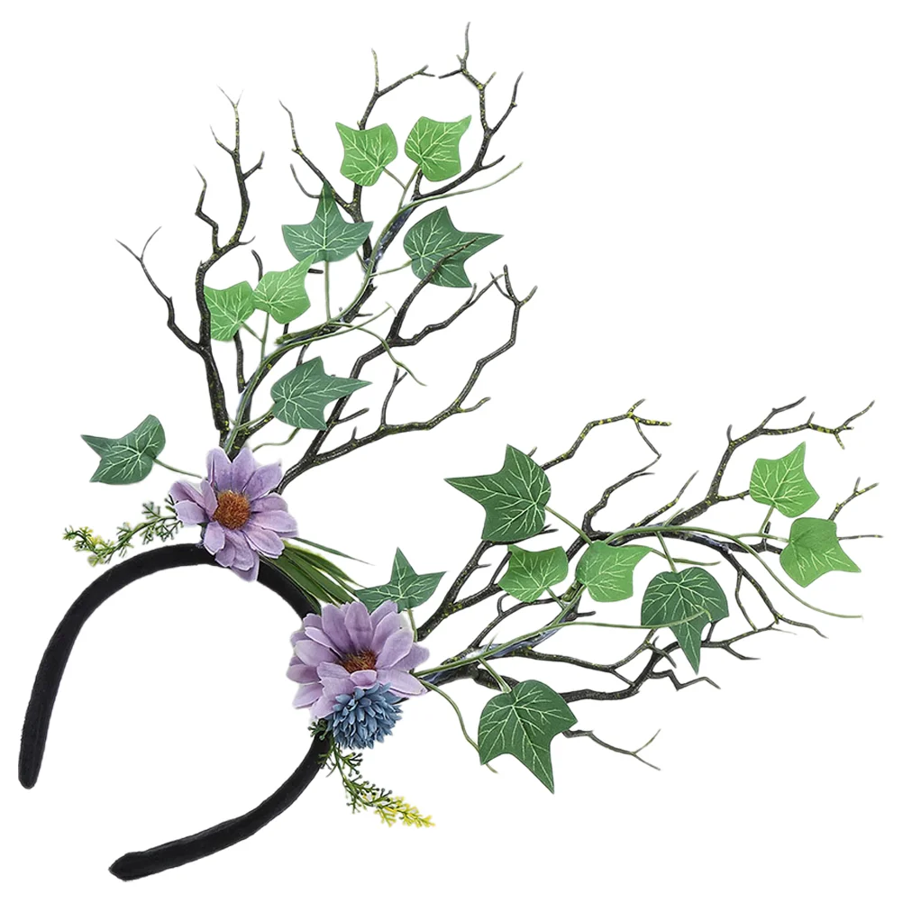 

Headband Xmas Party Hair Accessory Tree Branch Headbands The Flowers Decorative Plastic Headdress